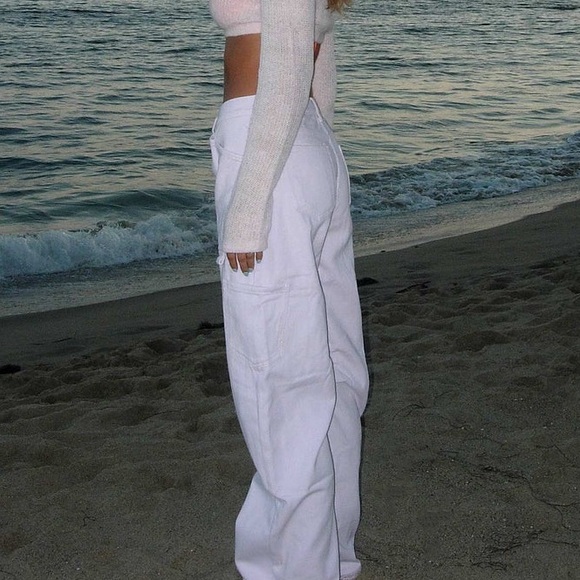 Lioness Miami Vice Swish Pant Street Style Cargo Pant - Ghost White - Picture 2 of 13